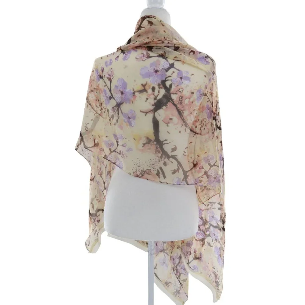Mixit‎ Sheer Chiffon Scarf Wrap Boho Career Cottagecore Bohemian Twee Romantic